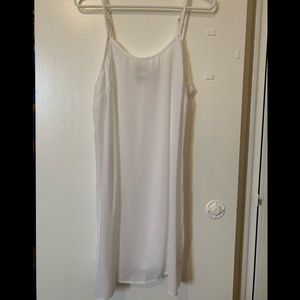 White Cami Slip Dress